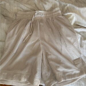 NEW NIKE DEVIN BOOKER MESH NET CREAM BASKETBALL SHORTS MENS M HJ3901-104